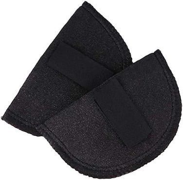 EXCEART Foam Shoulder Pads Sewing Shoulder Pads Soft Covered Set-in Shoulder Enhancer for Blazer Blouses T Shirt Clothes Black.