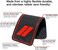 SENSHINE for Dodge Charger Accessories 2015-2021 Non-Slip Anti Dust Cup Holder Insert Center Console Shifter Liner Trim Door Packet Mats Premium Custom Interior 22PC Set (Red Trim.