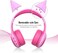 gorsun Bluetooth Kids Headphones with Microphone,Children's Wireless Headsets with 85dB Volume Limited Hearing Protection,Stereo Over-Ear Headphones for Boys and Girls (PinkPurple.