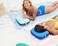 Ballast Beach Pillow - Inflatable Pillow for Beach, Camping, and Outdoor Relaxation - 14" x 11" (Ocean Blue.