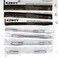 KZBOY 10 Multi-colors Double Sided Microblading Handles Individually Packaged with Lotand Exp. Date for Microblades.
