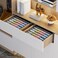 Joyoldelf Sock Drawer Organizer Underwear Organizer, 24 Cell Collapsible Closet Organizer Underwear Storage Boxes for Socks, Ties, Belts (Gray.