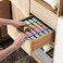 Joyoldelf Sock Drawer Organizer Underwear Organizer, 24 Cell Collapsible Closet Organizer Underwear Storage Boxes for Socks, Ties, Belts (Gray.