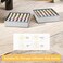 Joyoldelf Sock Drawer Organizer Underwear Organizer, 24 Cell Collapsible Closet Organizer Underwear Storage Boxes for Socks, Ties, Belts (Gray.