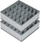 Joyoldelf Sock Drawer Organizer Underwear Organizer, 24 Cell Collapsible Closet Organizer Underwear Storage Boxes for Socks, Ties, Belts (Gray.