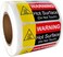 wootile 1 x 2 Inch Hot Surface Warning Labels Do Not Touch - Waterproof Fluorescent Red Hot Stickers 500 Danger Safety Warning Sign Vinyl Label Adhesive Hot Warning Labels.