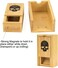 Cusdie Bamboo Dice Tower Foldable Wooden Die Roller Castle Rolling Case for Dungeons and Dragons, Board Game, DD, RPG.
