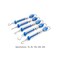 QWORK Plastic Tubular Spring Scale - 1N, 5N, 10N, 20N, 30N Capacity, GramsNewton Calibration, Zeroing Capability, Clear Plastic Body Spring Balance Hanging Tube, Set of 5.