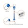 QWORK Plastic Tubular Spring Scale - 1N, 5N, 10N, 20N, 30N Capacity, GramsNewton Calibration, Zeroing Capability, Clear Plastic Body Spring Balance Hanging Tube, Set of 5.
