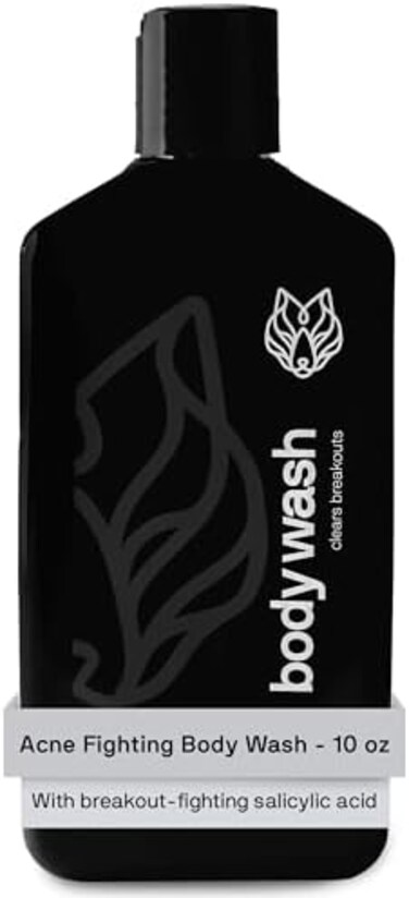 Black Wolf Charcoal Powder Body Wash for Men - 10fl. oz - C - Paraben-Free.