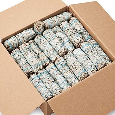 JL Local 50 Wholesale White Sage Smudge Sticks 4" for Cleansing, PurifyingSmudging.