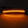 NJSBYL LED Front Side Marker Lamps Replacement for Cadillac XTS 2013 2014 2015 2016 2017 Smoked Lens Amber LED Turn Singal Lights Kits Replace OEM Sidemarker Lamps.
