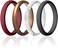 ROQ Silicone Rubber Wedding Ring for Women, Thin Stackable Rubber Silicone Wedding Band, Bridal Jewelry Set, Anniversary Rings, Promise Ring, Horizontal LinesPoint Pave Edge, 2. 5mm Wide 2mm Thick,.
