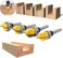 Wolfride Gasea 4pcs 1/4" Shank Flush Trim Hinge Mortise Template Cleaning Bottom Router Bit for Woodworking Milling Cutter Tool 13/16" 7/16" 5/8" 1/4".
