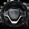 Valleycomfy Steering Wheel Cover for Women Men Bling Bling Crystal Diamond Sparkling Car SUV Wheel Protector Universal Fit 15 Inch (Black with Black Diamond, Standard Size(14" 1/2-15" 1/4.