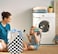HIYAGON Boys Laundry Basket hamper Kids Hamper Car Toy Organizer Bins for Room Decor,Gift Basket for Bedroom(Racing Flag.