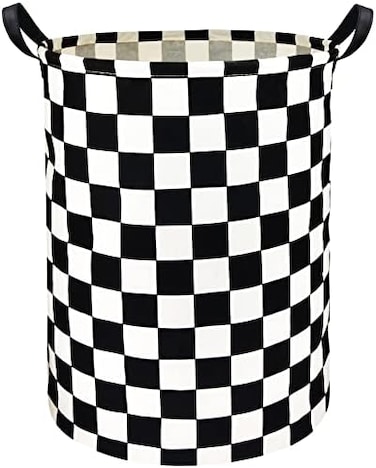 HIYAGON Boys Laundry Basket hamper Kids Hamper Car Toy Organizer Bins for Room Decor,Gift Basket for Bedroom(Racing Flag.