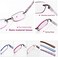FEIVSN 3-Pack Rimless Reading Glasses For Women, Lightweight Spring Hinge Readers, Classic Elegant Artistic Eyeglasses UV 400.