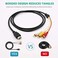 XIAOLIN HDMI to RCA Cable, 1080P 5ft/1. 5m HDMI Male to 3-RCA Video Audio AV Cable Connector Adapter Transmitter for TV HDTV DVD.