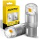 AUXITO 194 LED Bulbs Amber Yellow, Super Bright 1:1 Size, 168 175 2825 W5W T10 Car Bulbs for Dome Map Door Courtesy License Plate Lights Parking Side Marker Cornering Trunk Lights (Pack of 2.