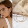 Aimimier Bridal Pearl Hoop Earrings Vintage Large Round Loop Earrings Wedding Prom Party Festival Jewelry for Women and Girls.