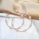 Aimimier Bridal Pearl Hoop Earrings Vintage Large Round Loop Earrings Wedding Prom Party Festival Jewelry for Women and Girls.