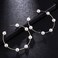 Aimimier Bridal Pearl Hoop Earrings Vintage Large Round Loop Earrings Wedding Prom Party Festival Jewelry for Women and Girls.