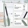 Hotec Premium Stainless Steel Locking Kitchen Tongs with Silicon Tips for Cooking and Food, Set of 2-9'' and 12'' Mint Green.