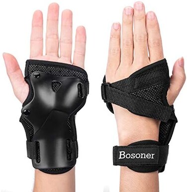 BOSONER Wrist Guard, BOSONER Wrist Guards for Roller Skating, Skateboarding, Wristsavers Brace Protective Gear for Adults/Kids/Youth (1 Pair.