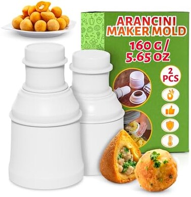 مجموعة أدوات مطبخ ALPENKOK مكونة من قطعتين، وزن كل قطعة 160 غرام، لصنع كرات الأرز، وقوالب كرات اللحم، وقوالب كرات الأرز، وقوالب أونيغيري.