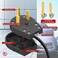 ENERLITES Straight Blade Angle Plug, AC Dryer Replacement Male Angle Plug, NEMA 14-30/50P, 50 Amp, 125V/250V, 66351-BK, Black.