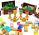 Feleph Treasure Accessories Money Building Blocks Set Jewel Chest, Gems Diamonds, Bullion Gold Tile Silver Bar, Power Crystals, Coins, Goblet, 100 Dollar Bill Cash Toy Brick.