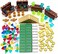 Feleph Treasure Accessories Money Building Blocks Set Jewel Chest, Gems Diamonds, Bullion Gold Tile Silver Bar, Power Crystals, Coins, Goblet, 100 Dollar Bill Cash Toy Brick.