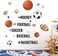 Supzone Sport Balls Wall Stickers Boys Wall Decals Basketball Soccer Baseball Football Hockey Wall Decor Boys Playroom Bedroom Classroom Living Room.