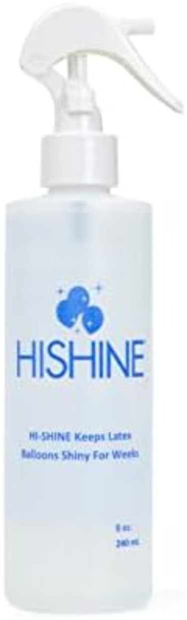 HI-FLOAT 8 Ounce Sprayer Balloon Shine Solution, Multicolor, 8 Ounce Hi-Float Hi-Shine With Sprayer, 00301-HF.