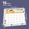 Mokani Desk Calendar 2024-2025, Monthly Desktop Calendar, Standing Flip Calendar with Thick Paper(Oct. 2024 - Dec. 2025, 10" x 8. 25", Academic Year Standing Desk Calendar with Planner Stickers.