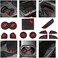 YANWEN Anti-Dust Trim Mats Fit for 2015-2020 Dodge Challenger, Custom Interior Shifter Liner for Cup Holder Insert, Door Pocket, Center Console(11pcs, Red.