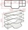 Linkidea Toothbrush Holder Chrome, Hand Soap and Toothpaste Holder Stand, 6 Slots Shower Family Toothbrush Organizer for Razors, Mouthwash, Electric Toothbrush, Bathroom Storage Countertops.