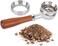 Agatige 58mm Espresso Dosing Funnel, Magnetic Aluminum Alloy Coffee Powder Dosing Ring Coffee Machine Accessories, Silver.