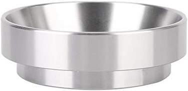Agatige 58mm Espresso Dosing Funnel, Magnetic Aluminum Alloy Coffee Powder Dosing Ring Coffee Machine Accessories, Silver.