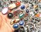 Silver Carats Chunky Rings Pack for Women - 10 Pcs - Stackable Fashion Ring Set, Plated Statement Knuckle Handmade Gemstone Gothic Vintage Rings for Girls.