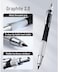 Nicpro 2. 0 mm Mechanical Pencil Set, Artist Metal Lead Holder Metal Marker Carpenter pencils with 60 Graphite Lead Refill HB, 2H, 4H, 2B, 4B, Eraser, Sharpener for Draft Drawing, Writing Art Sketchin