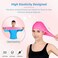 Keary 2 Pack Updated Silicone Swim Cap for Long Hair Women Girl Waterproof Bathing Pool Swimming Cap Cover Ears to Keep Your Hair Dry, 3D Soft Stretchable Durable and Anti-Slip, Easy to Put On and Off