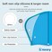 Keary 2 Pack Updated Silicone Swim Cap for Long Hair Women Girl Waterproof Bathing Pool Swimming Cap Cover Ears to Keep Your Hair Dry, 3D Soft Stretchable Durable and Anti-Slip, Easy to Put On and Off
