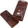 AMANCY Luxury 3 Holder Classy Black Brown Crocodile Pattern Leather Cigar Humidor Case Set with Lighter and Cutter - Great Cigar Gift Kit for men.