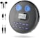 Arafuna CD Player Portable, Portable CD Player with Dual Stereo Speakers, Rechargeable CD Player for Car with Anti-Skip Protection, Walkman CD Player with Headphones and AUX Cable (Black1.