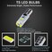 مصابيح BRISHINE 10X T5 LED شديدة السطوع باللون الأزرق الجليدي 3014 شرائح 74 2721 37 73 17 70 مصابيح LED إسفينية للوحة العدادات الداخلية ولوحة العدادات ومؤشرات مكيف الهواء.
