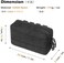 TRIWONDER Molle Pouches, Tactical Compact Water-Resistant EDC Utility Pouch Waist Bags with Bungee Straps, EDC Horizontal MOLLE Pouch for Tool Treat Med.