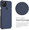 جراب قماشي من kwmobile متوافق مع هاتف Google Pixel 5 - غطاء حماية صلب للهاتف ذو ملمس مميز - أزرق داكن.