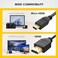 BRENDAZ Micro HDMI to HDMI High Speed 4K Cable Compatible for Canon EOS R6, M50 Mirrorless Camera, PowerShot G7 X Mark II, PowerShot G9 X Mark II Digital Camera (10-Feet.